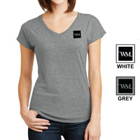 LADIES TRI-BLEND V-NECK T-SHIRT